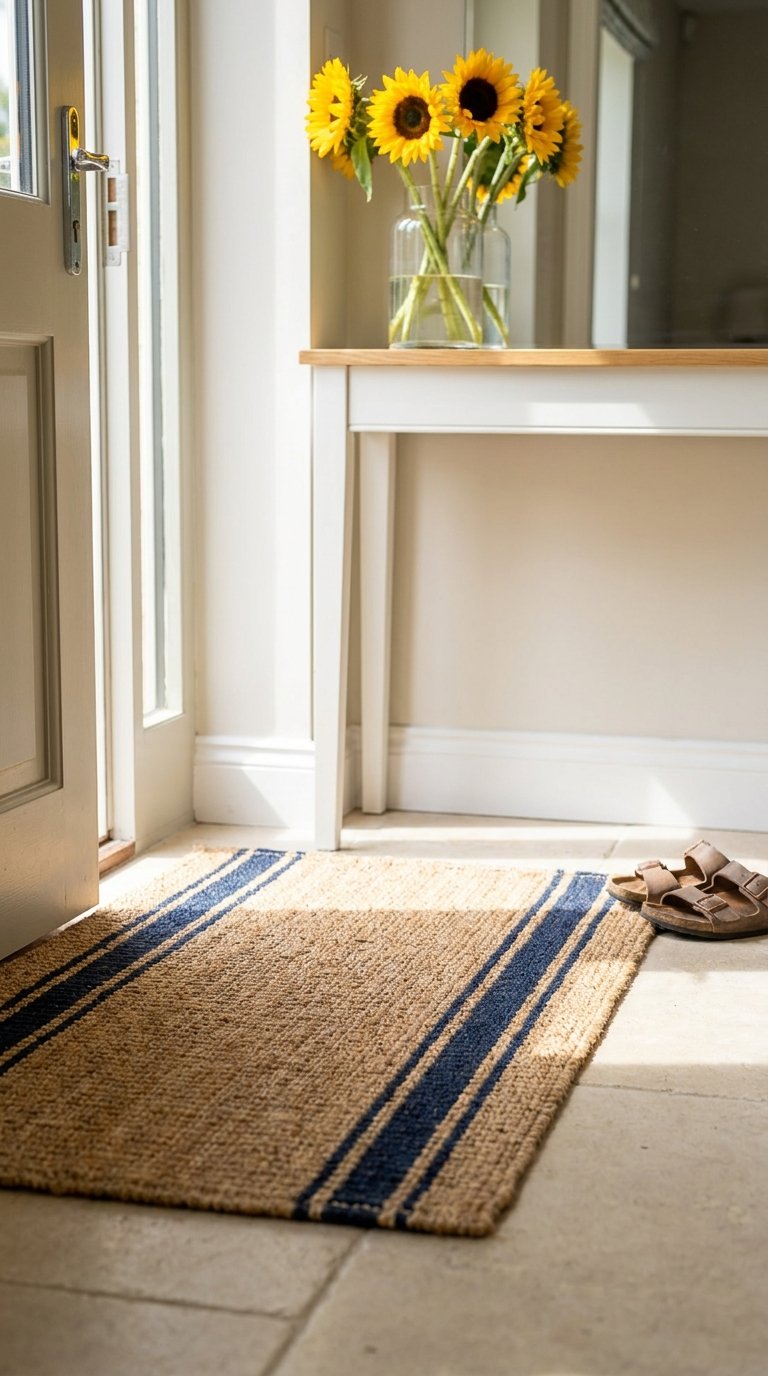 Refresh Your Entryway With a Coastal-Toned Doormat