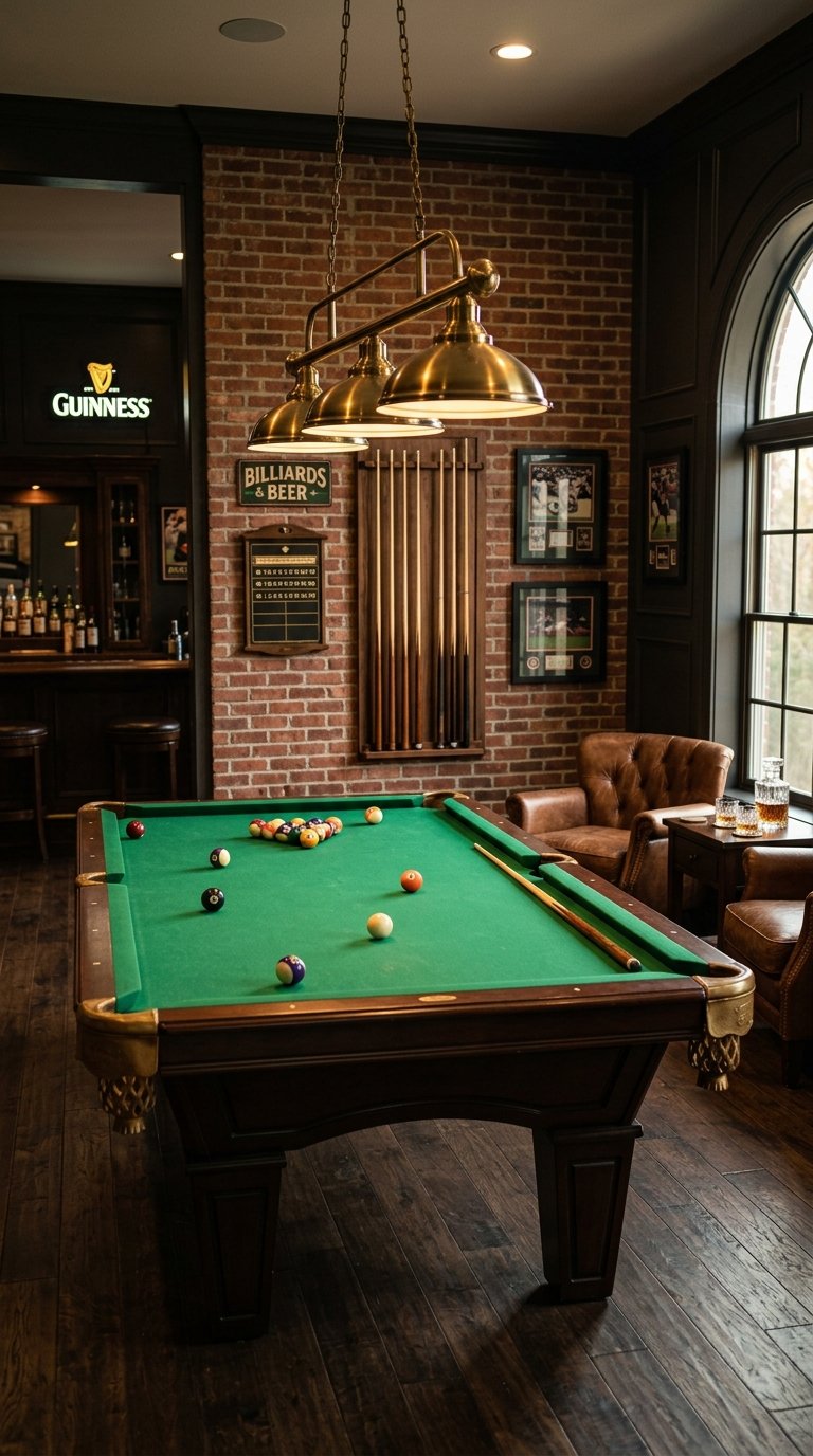 Set Up a Billiards Table as the Room's Social Anchor