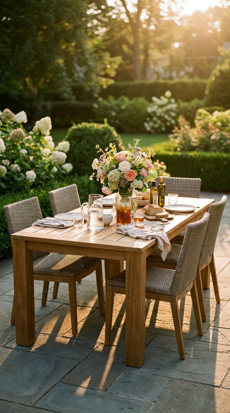 Set Up a Garden Dining Table and Chairs