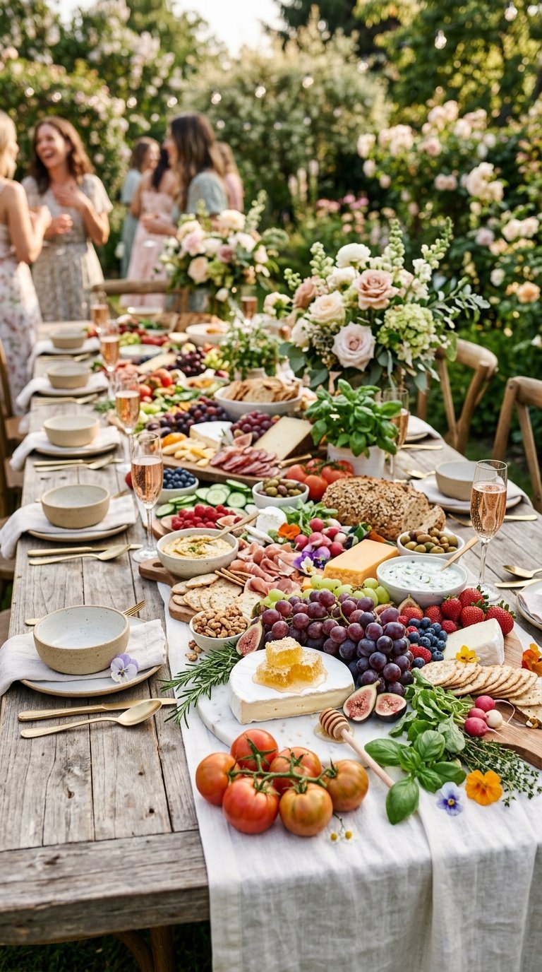 Set Up a Grazing Table With Garden Produce