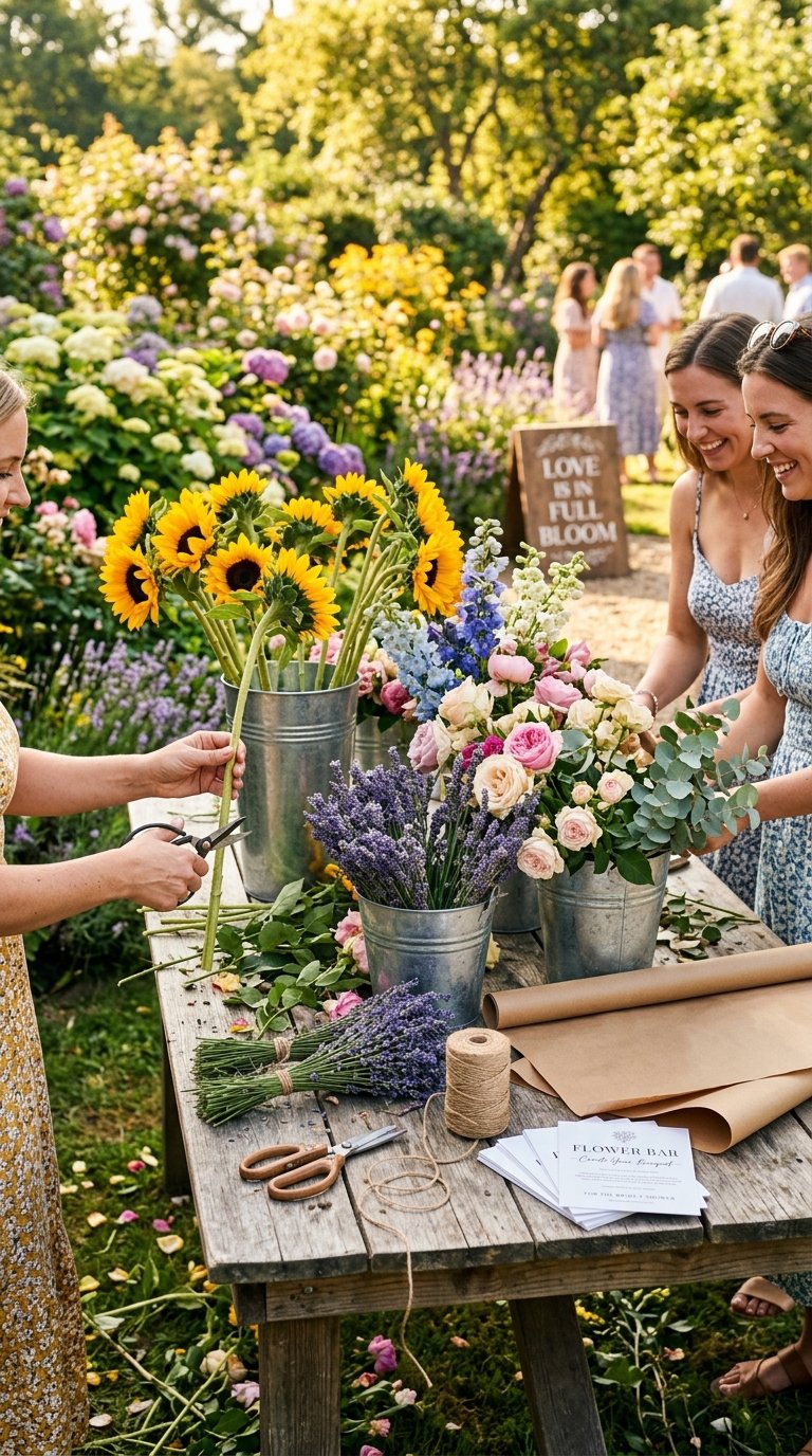 Set Up a Sunflower or Lavender Cutting Station
