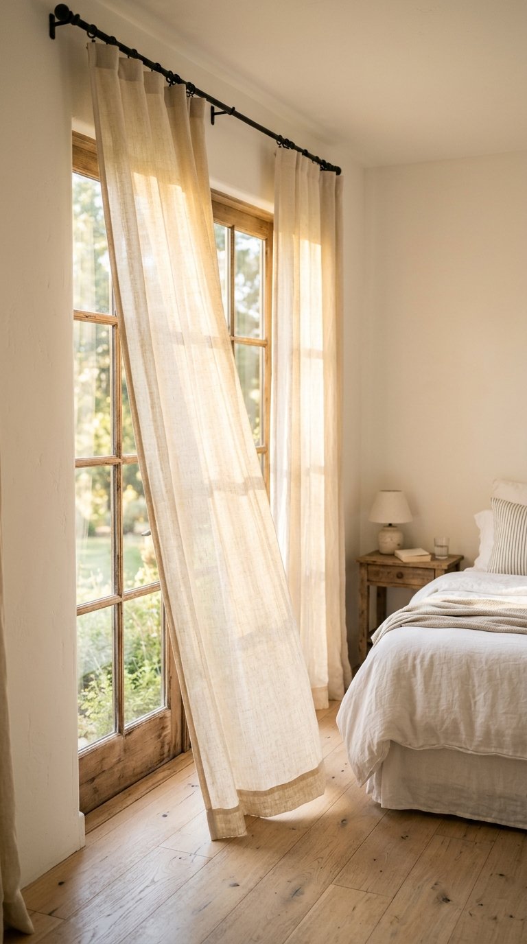  Sheer Linen Curtains Throughout the Home