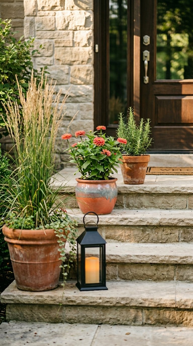 Style a Porch Vignette on Your Front Steps