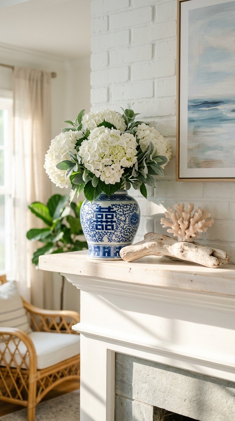 Style a Seasonal Vignette on the Mantel