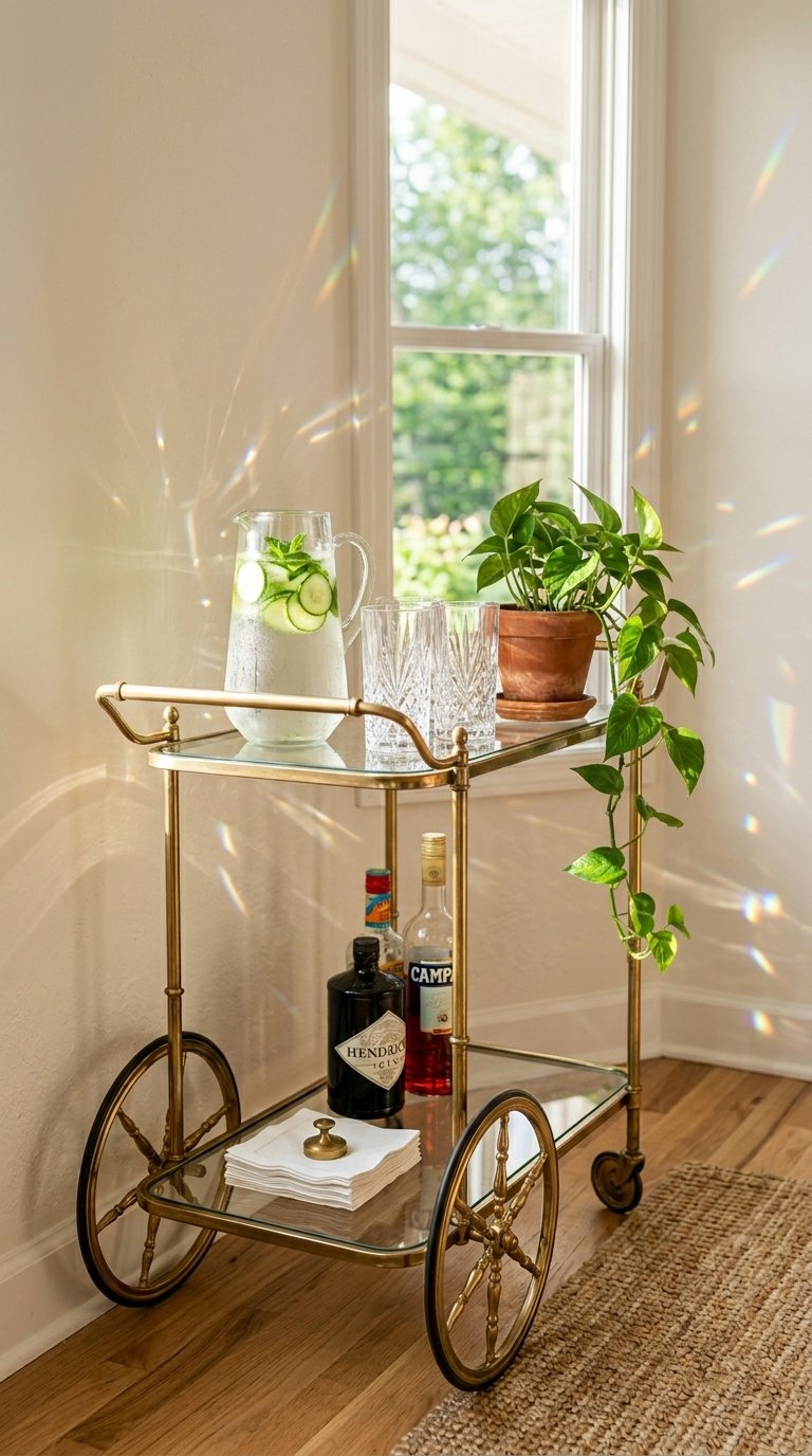 Style a Summer Bar Cart