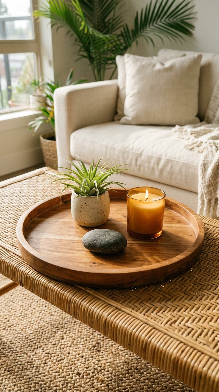Style a Tray Table With Tropical Accents
