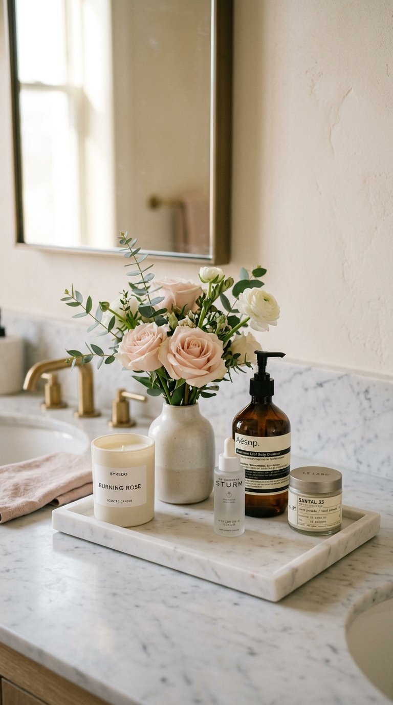 Style the Vanity Counter as a Vignette