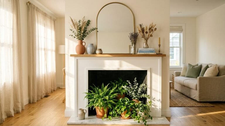 Summer Fireplace Decor Ideas