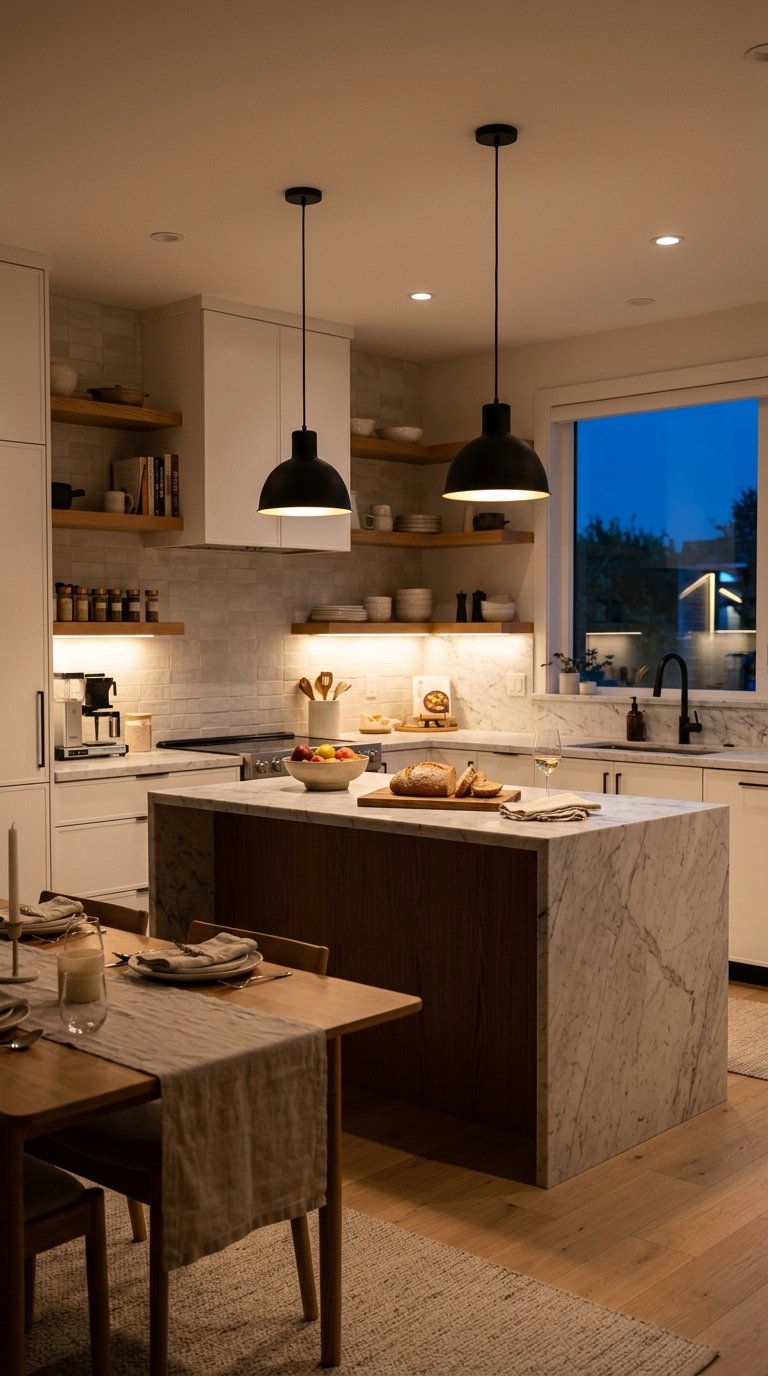 Swap Overhead Lighting for a Warmer Bulb Temperature