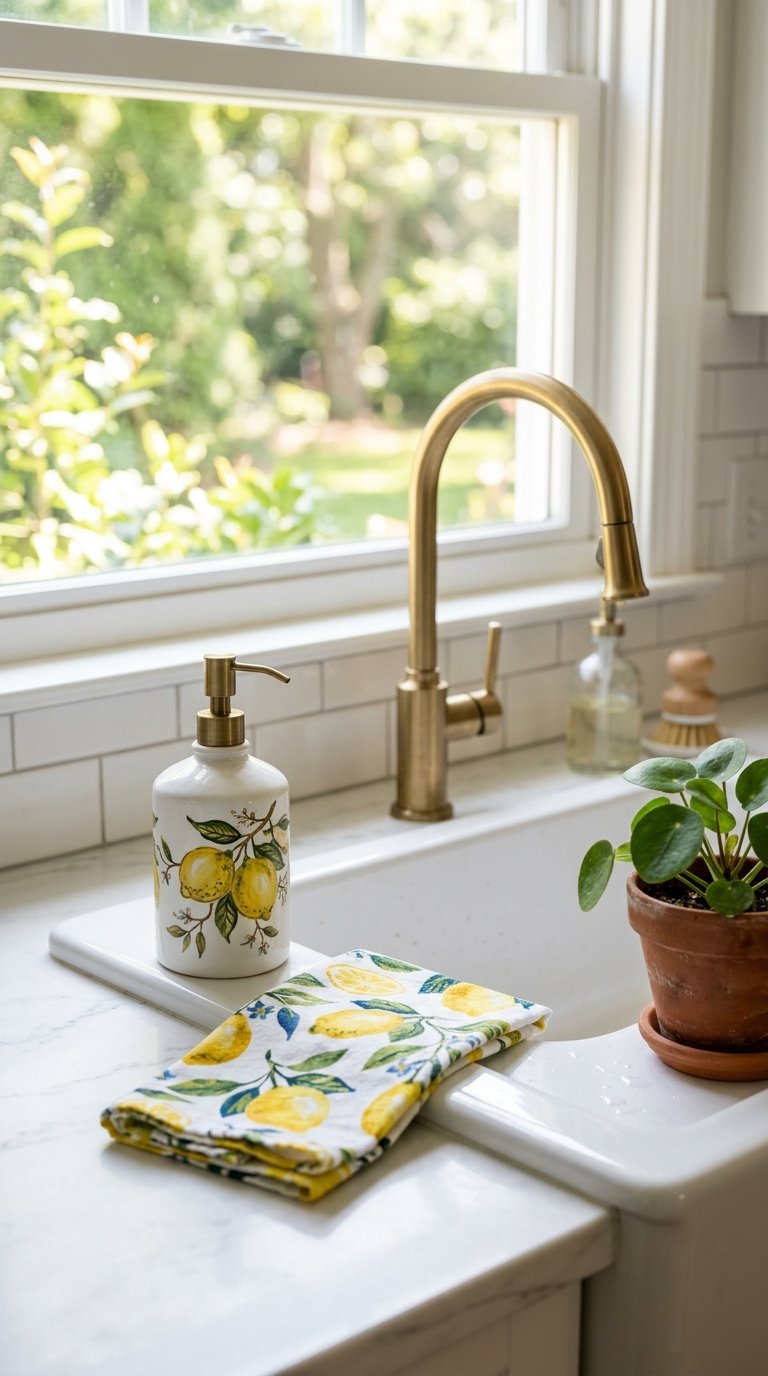  Swap Your Soap Dispenser for a Lemon-Print Version