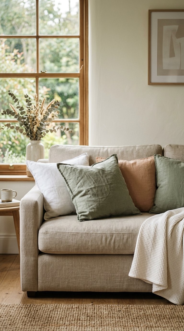 Swap Your Throw Pillows for Light, Breathable Fabrics