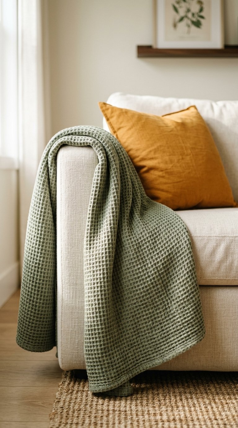 Switch Throw Blankets for Lightweight Cotton Waffle Knits