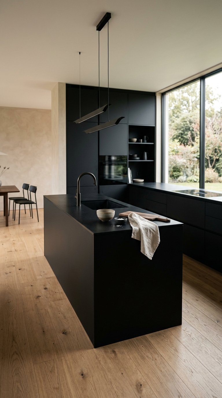 The All-Black Matte Kitchen