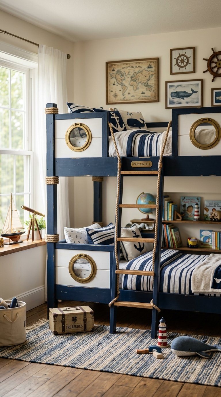 The Bunk Bed in a Nautical or Cabin Theme
