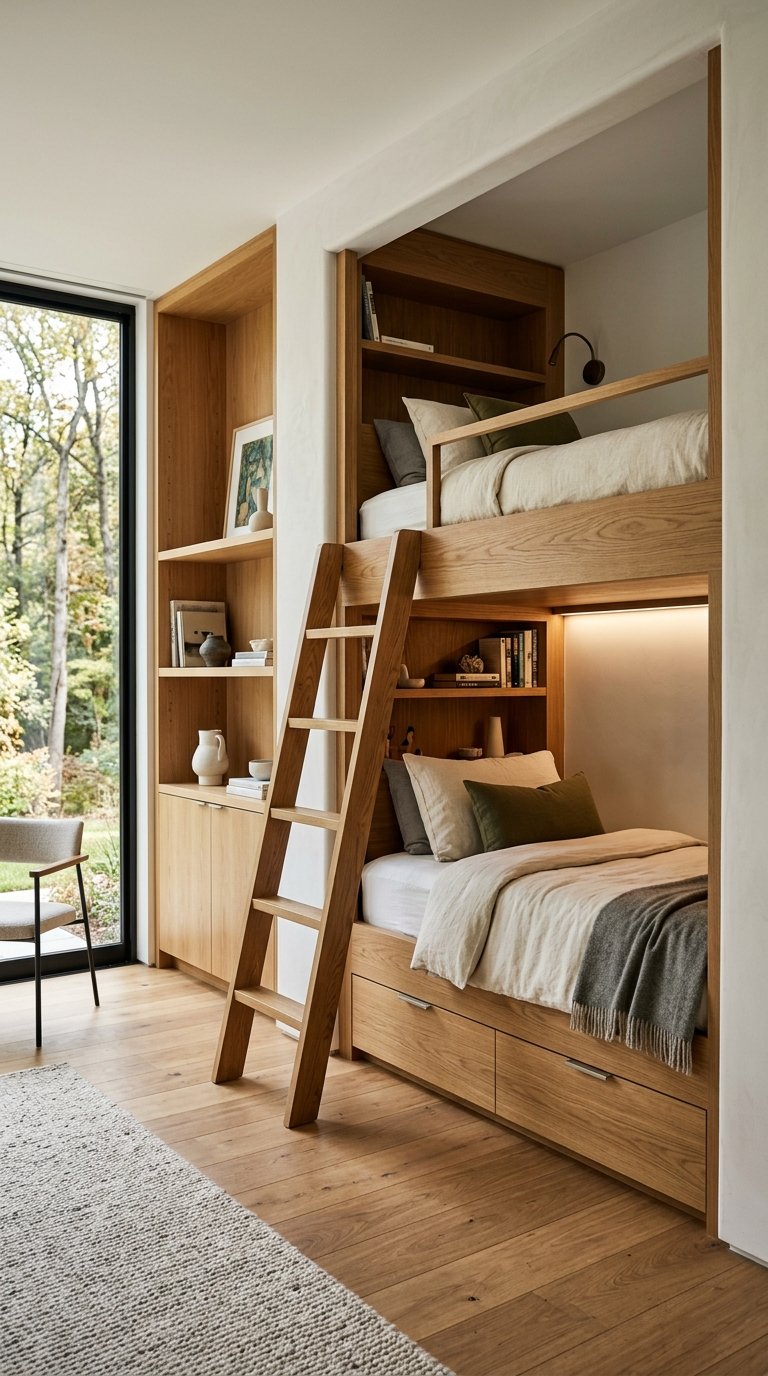 The Custom Built-In Bunk Bed