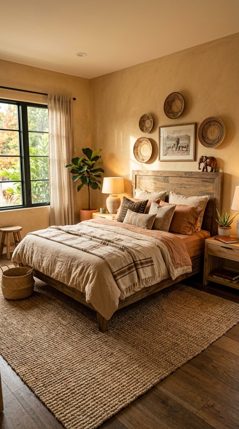 The Lion King Bedroom With Earthy Tones and Safari Textures