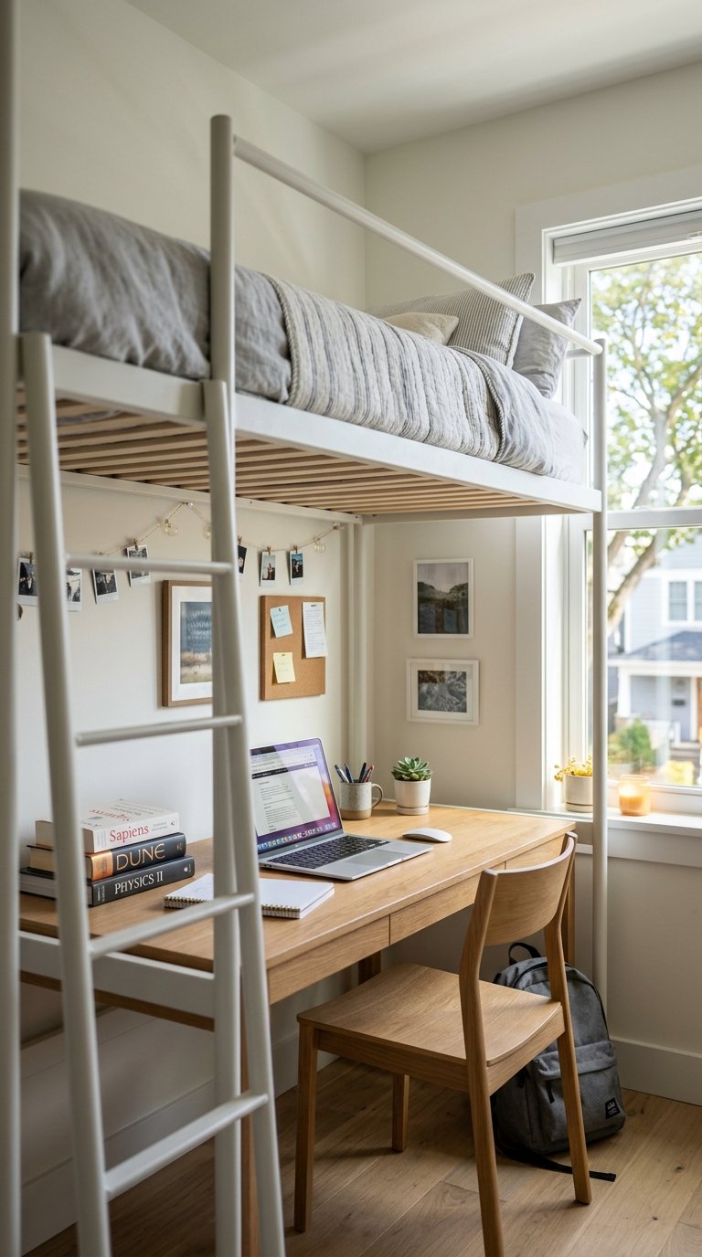The Loft Bed With Desk Underneath