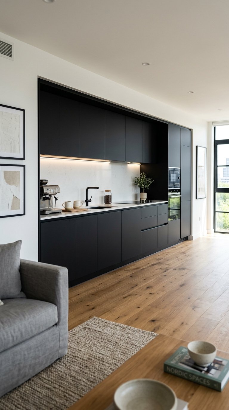 The One-Wall Black Cabinet Kitchen