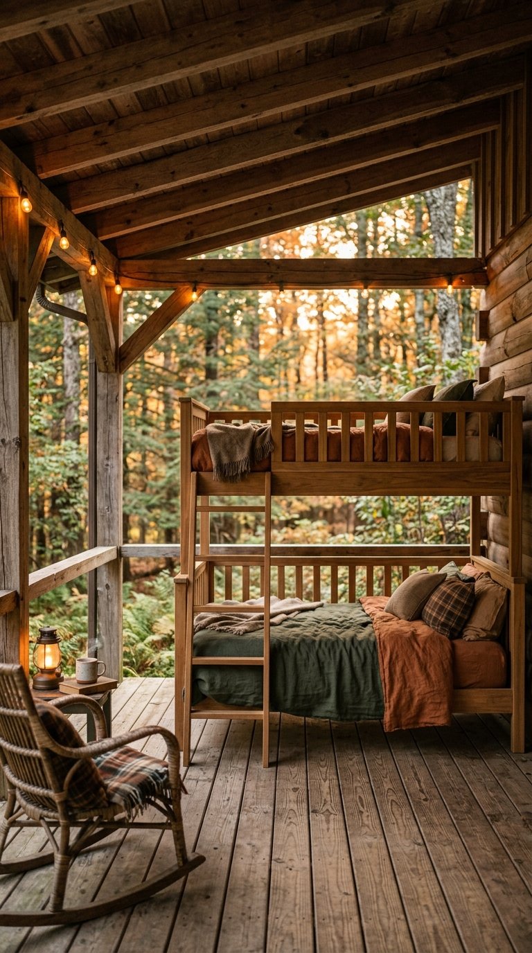 The Outdoor Bunk Bed for a Covered Porch or Cabin