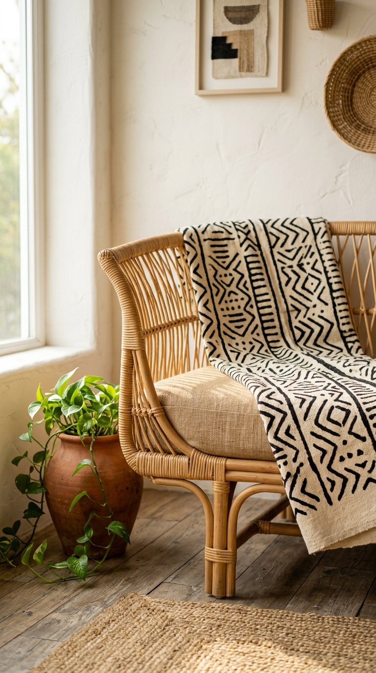  Try a Mud Cloth Throw