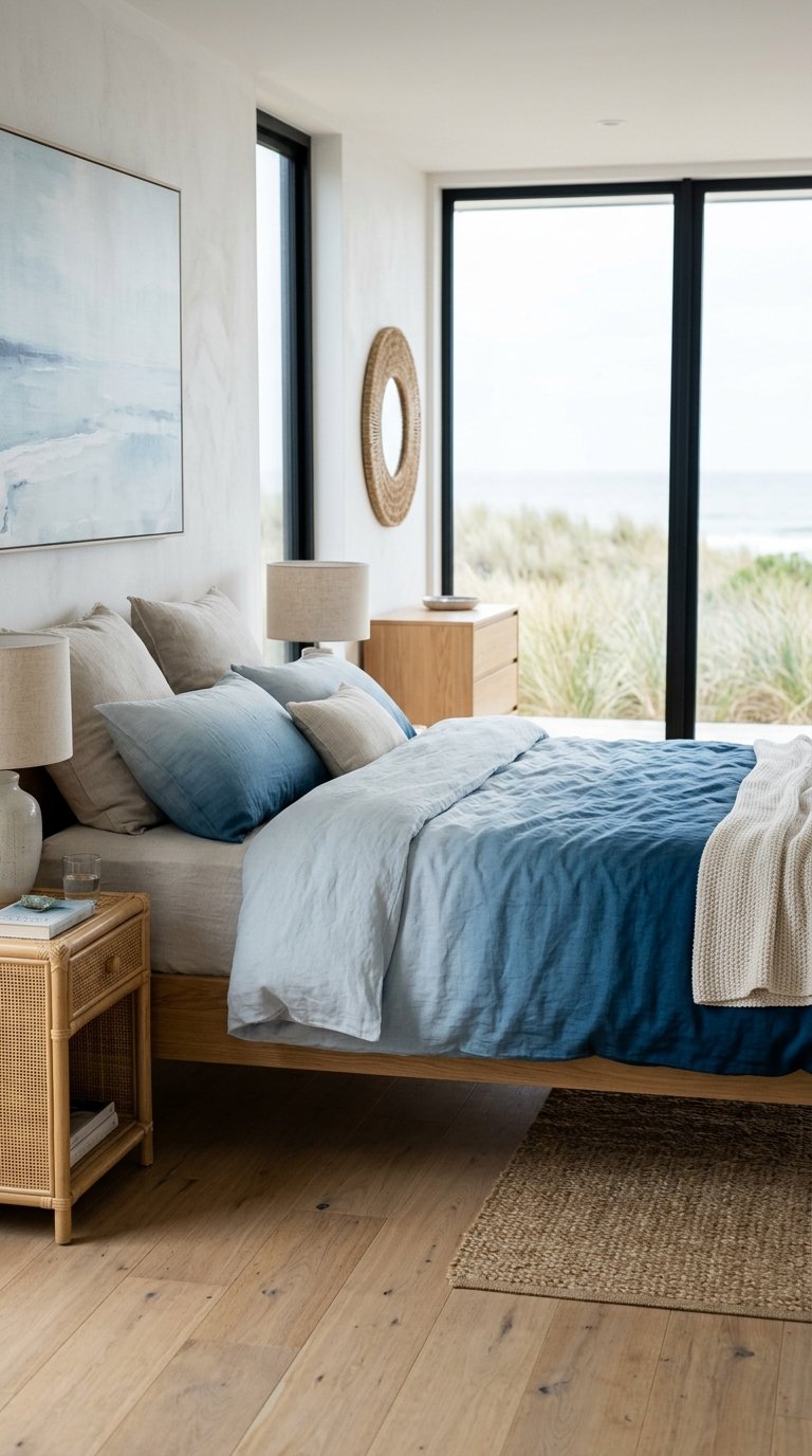Try an Ombre Blue Duvet Cover for Depth Without Pattern