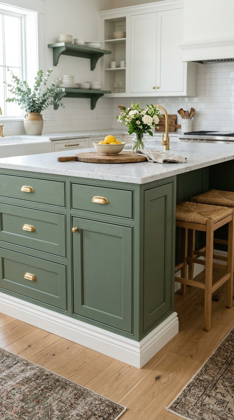 Two-Tone Farmhouse Island