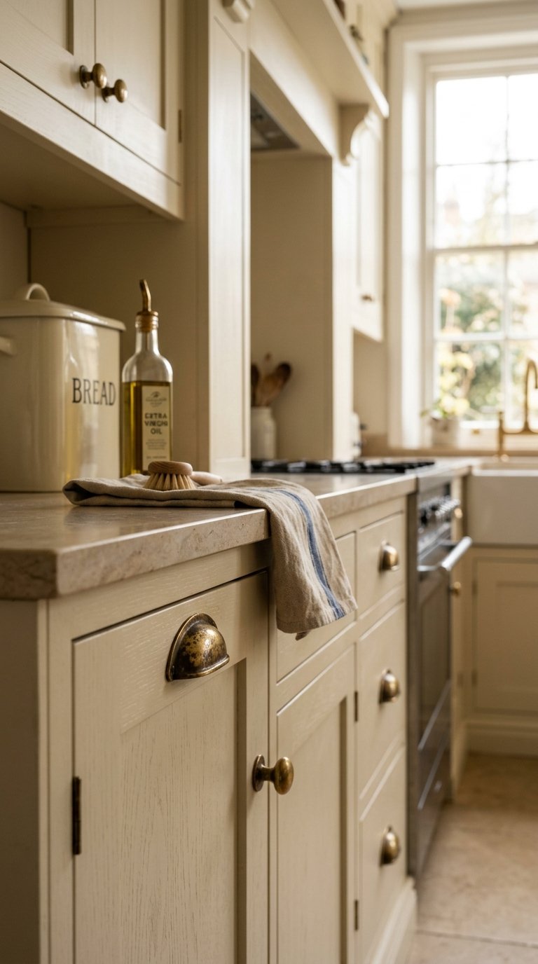 Unlacquered Brass Hardware Throughout