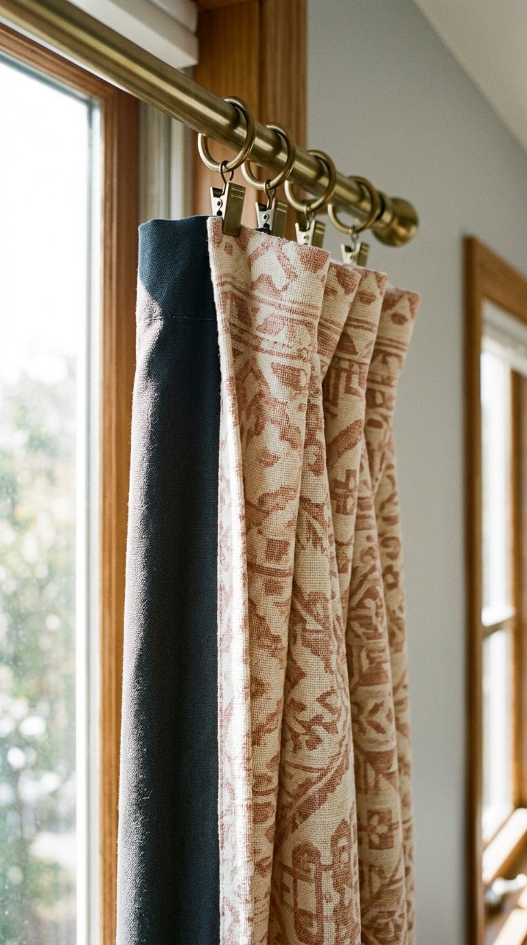 Use Blackout Liner Clips Instead of Buying New Curtains