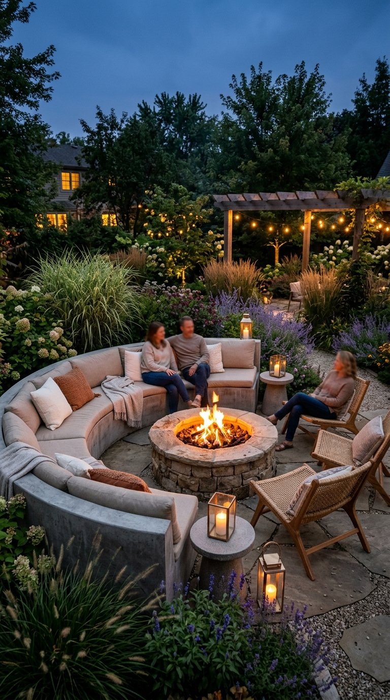 Use Curved or Circular Seating Arrangements