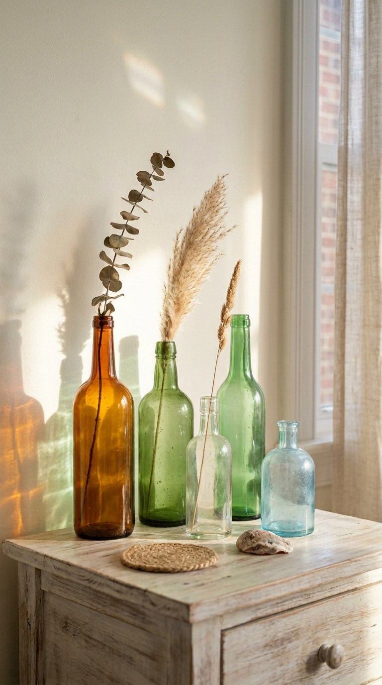 Use Glass Bottles as Vases