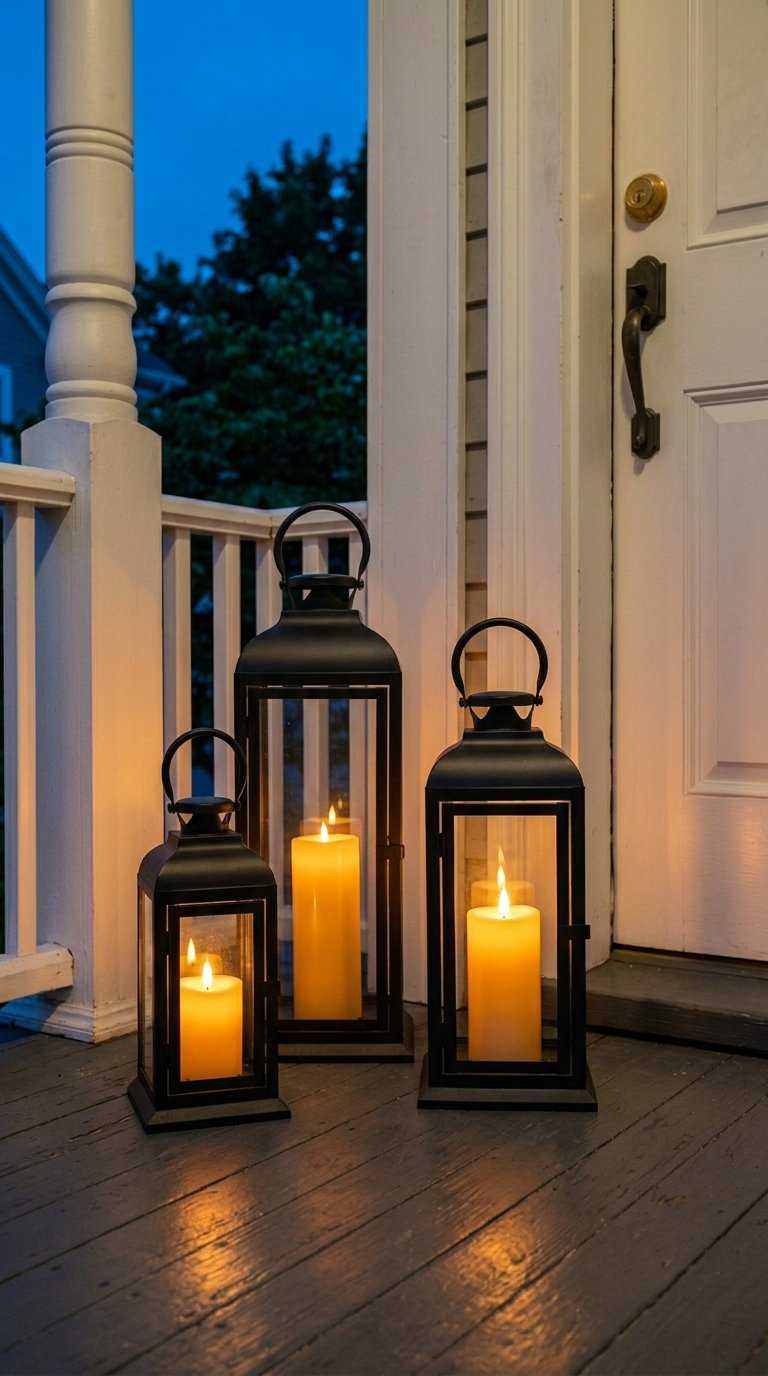 Use Lanterns as Porch Accent Lighting