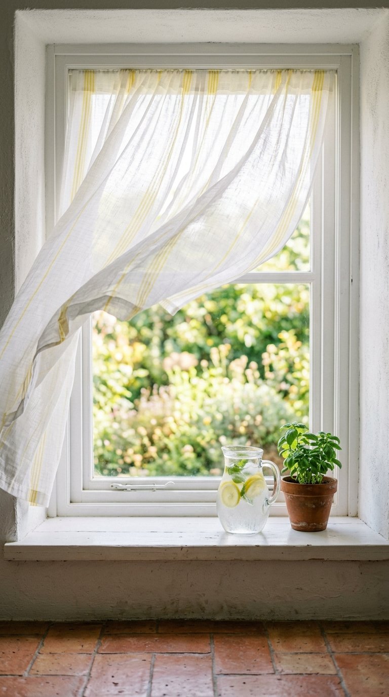 Use Lemon Yellow as an Accent Color in Your Curtains
