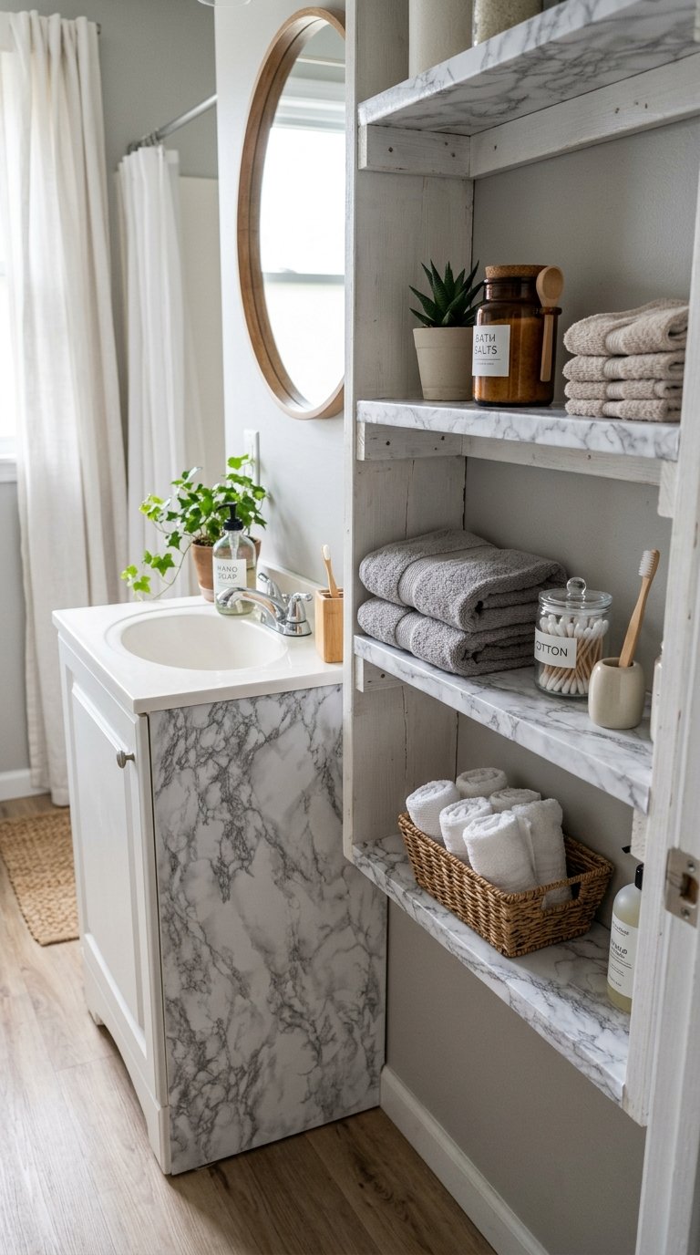 Use Marble Contact Paper for a Zero-Commitment Look