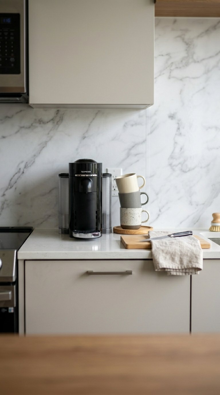 Use Peel-and-Stick Backsplash Tiles for Renters