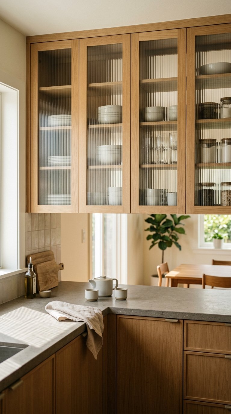 Use Shoji-Inspired Cabinet Door Panels