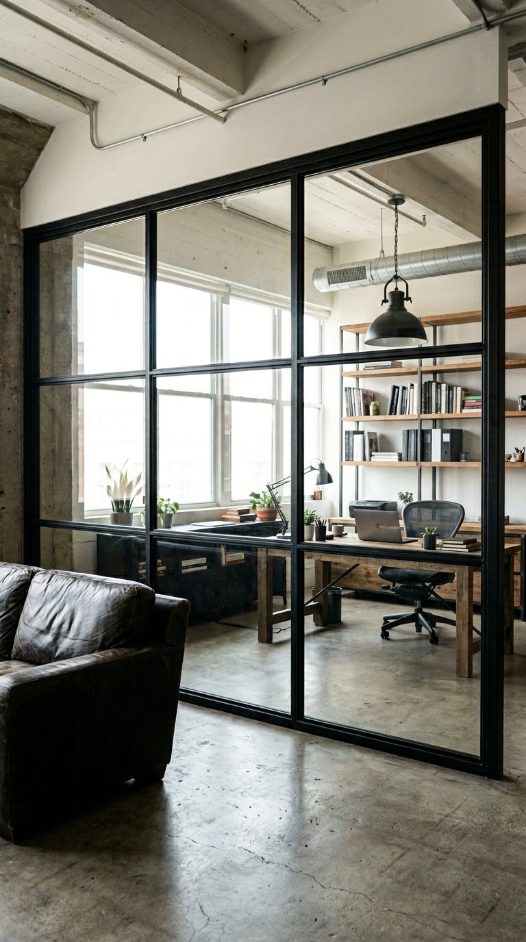 Use Steel-Framed Windows and Room Dividers