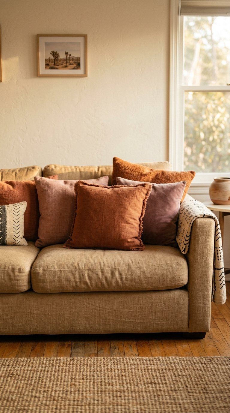 Use Sunset Colors in Pillows
