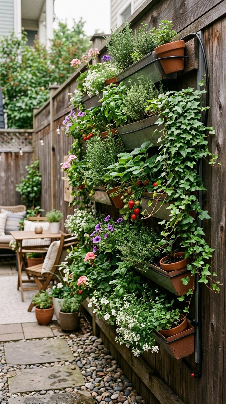 Use Vertical Garden Panels on Fences and Walls