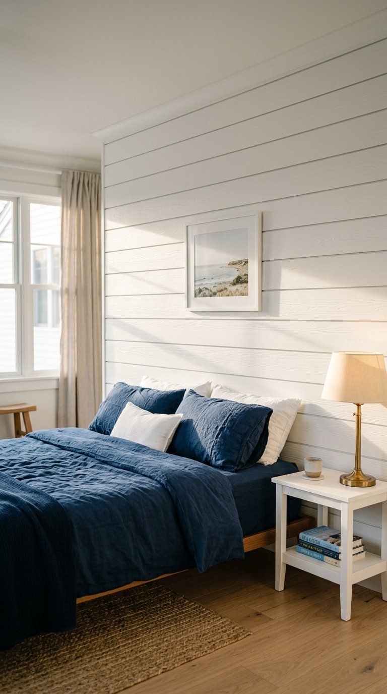Use White Shiplap as a Feature Wall