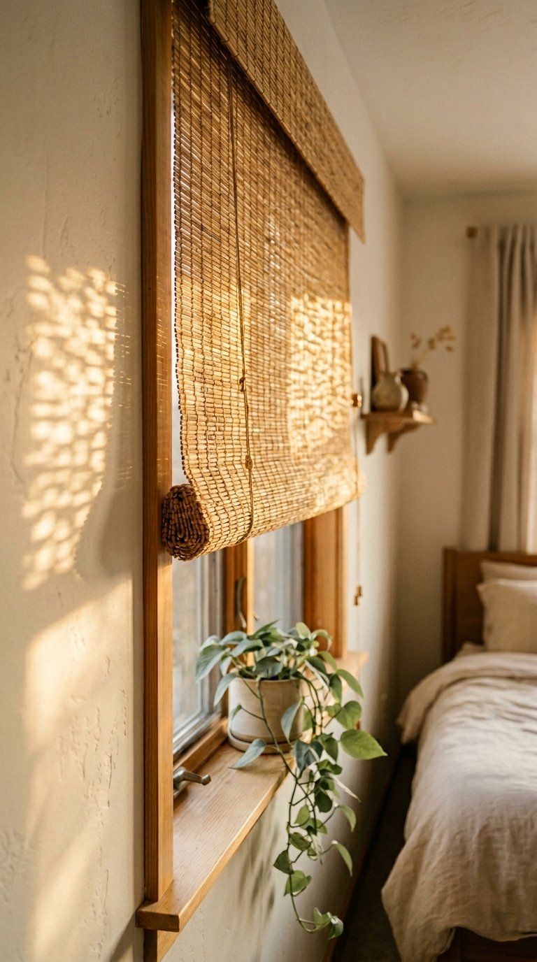 Use Woven Wood Shades for Warmth and Texture
