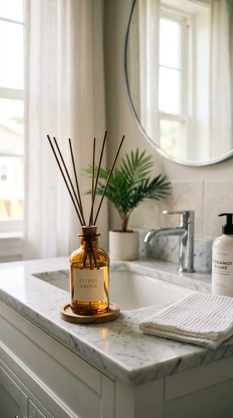 Use a Citrus or Tropical Scented Diffuser