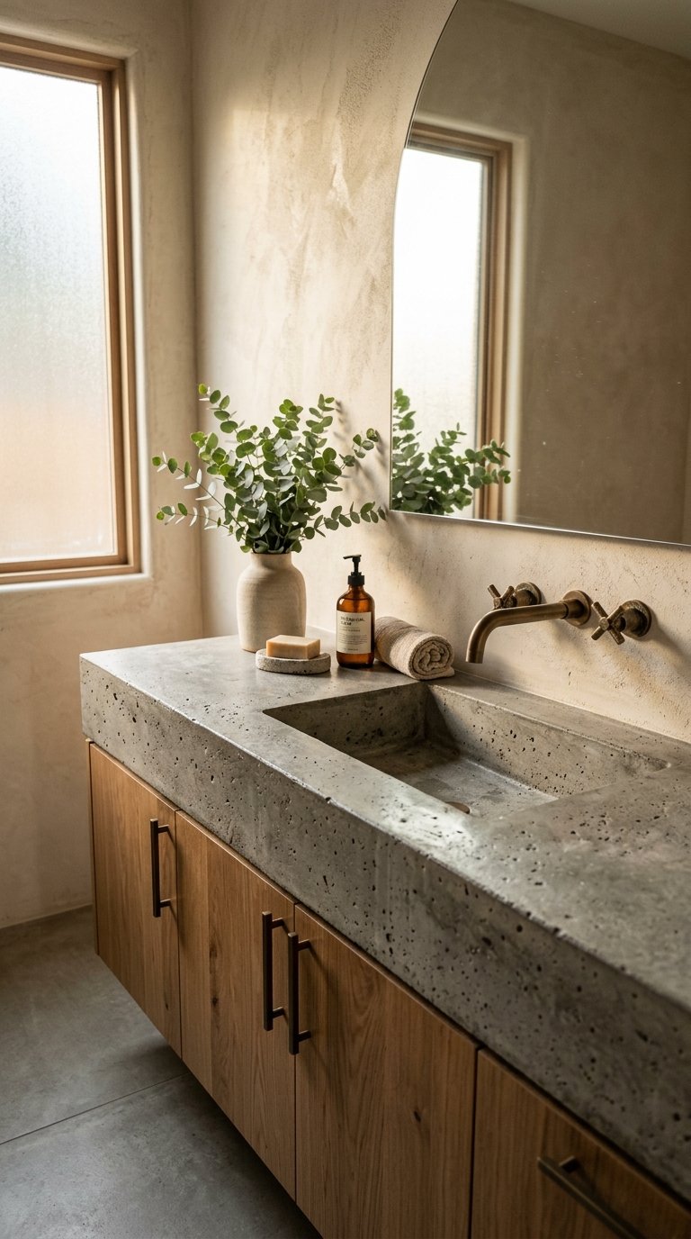 Use a Concrete Sink or Countertop