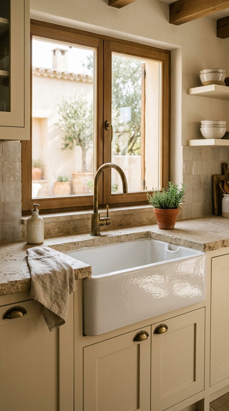 Use a Farmhouse or Belfast Sink