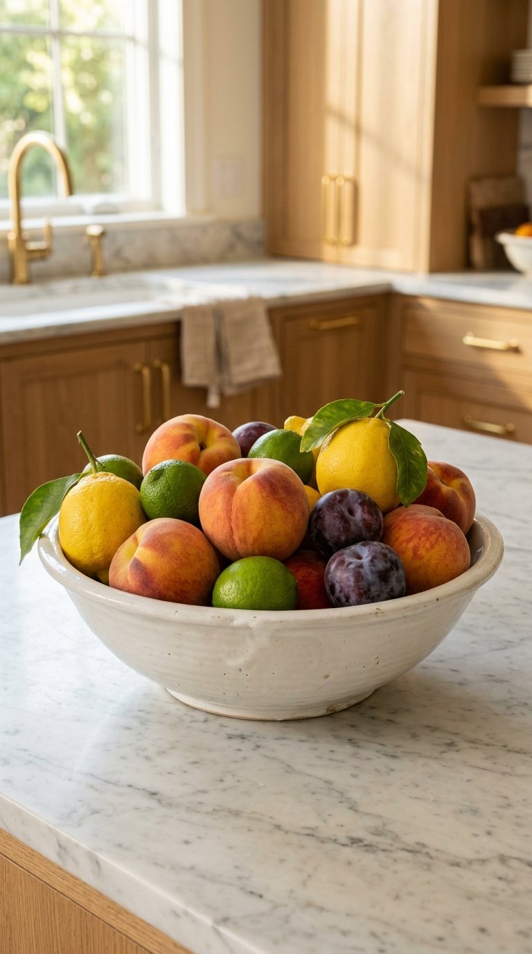 Use a Fruit Bowl as a Counter Centerpiece