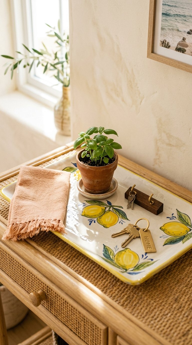 Use a Lemon or Citrus-Themed Tray