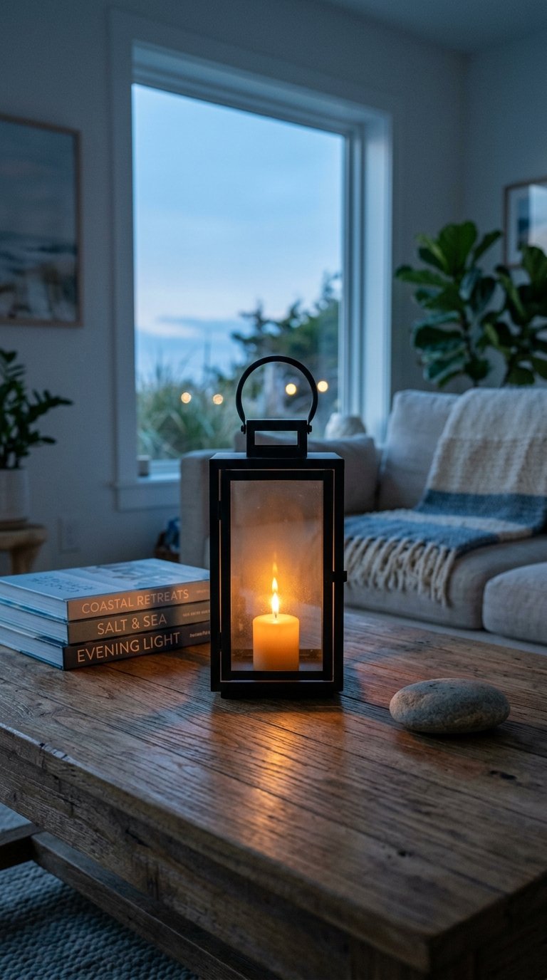 Use a Small Lantern as a Centerpiece
