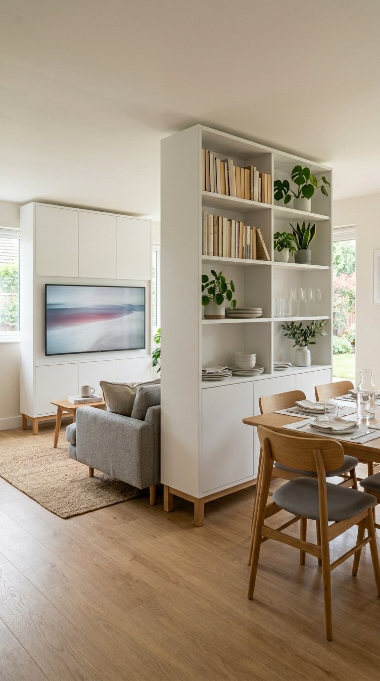 Use a TV Unit as a Two-Sided Divider