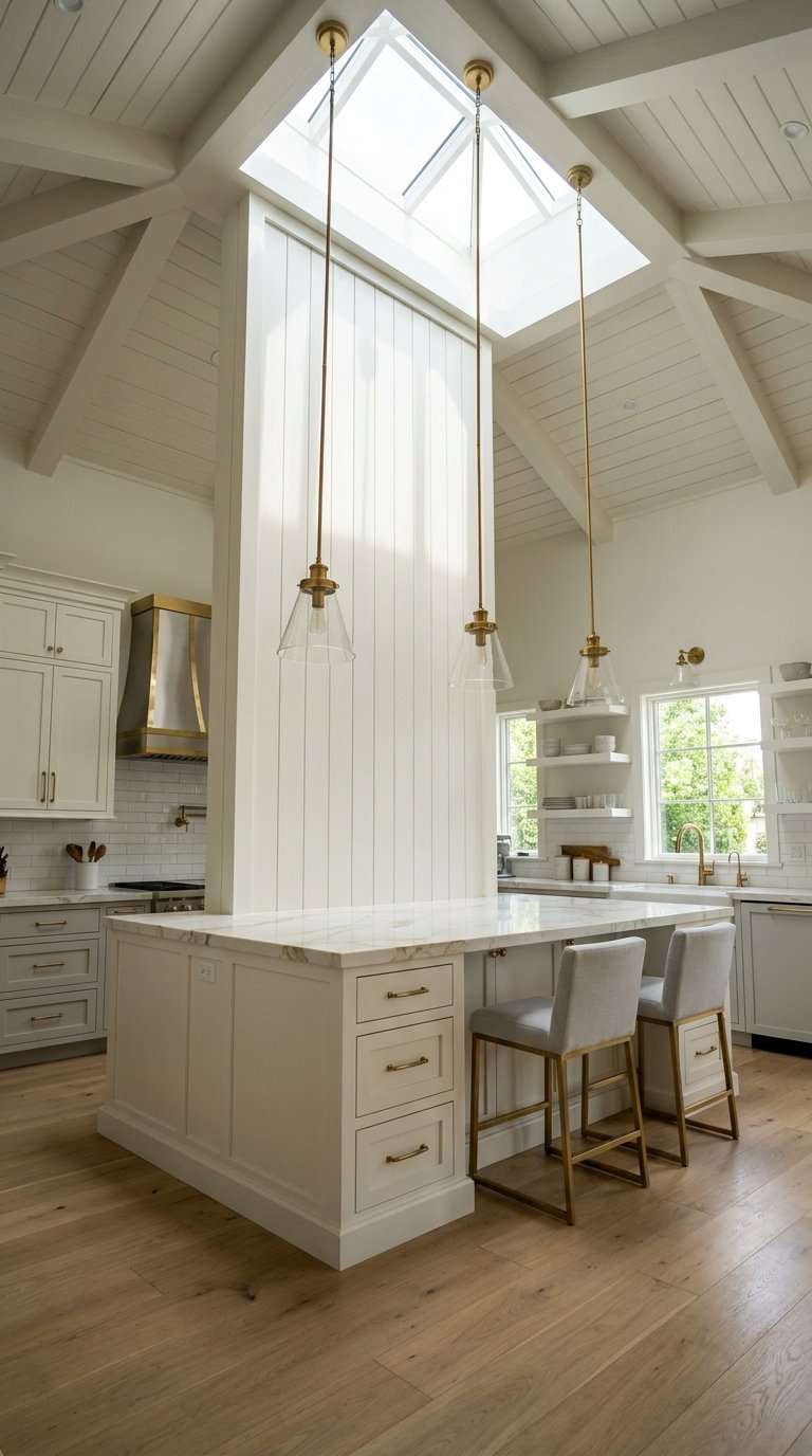 Vertical Shiplap Back Panel for a More Formal Look