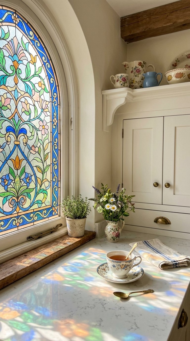 Window Film for a Decorative Frosted or Stained Glass Effect