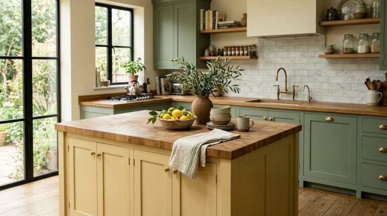 green and yellow kitchen ideas